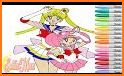 Sailor Moon coloring book games related image