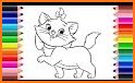 Cute Cat Coloring Book related image