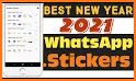 Stickers Happy New Year 2021 WAStickerApps related image