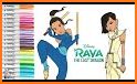 Raya and Last Dragon Coloring Book related image