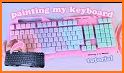 Color Shiny Butterfly Keyboard Background related image