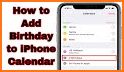 HB: birthday reminder and calendar related image