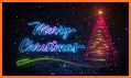 Christmas Neon Light Keyboard Background related image