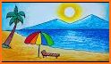 Summer Beach Coloring Games related image