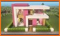 Pink house for minecraft related image