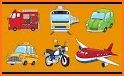 Puzzles for kids boys and girls - cars, transport related image