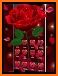 3D Red Rose petal Keyboard related image