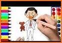 Coloring Book Mr Funny : Bean Coloring Game related image