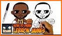 Lebron Coloring basketball related image