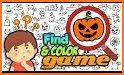 Halloween - Coloring & Games related image