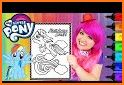 Little Pony Coloring Book related image