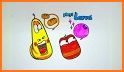 coloring larva cartoon related image