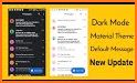 Night Mode SMS Messenger Theme related image