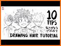 How to Draw Hair - Step by Step Tutorials in HD+ related image