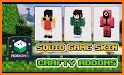 Mod Squid Game Glass Bridge Minecraft PE Skins related image