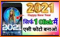 Happy new year photo frame 2021 related image