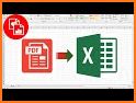 Convert PDF to Excel related image