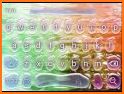 Broken 3D Glass Rain Keyboard Theme related image