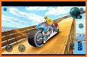 Moto Spider Vertical Ramp: Jump Bike Ramp Games related image