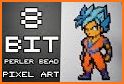 Pixel Art Dragon ball Color by Number related image