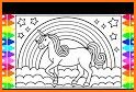 unicorn coloring pages and drawing related image