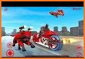 Police Rescue Bike Transform Robot Game 2020 related image