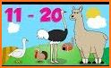 Learn numbers and count on a fun farm related image