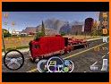 Off-Road Gold Transport Trailer Trucker 3D related image