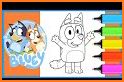 Bluey Bingo coloring related image