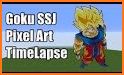 Pixel Art DBZ by Number related image