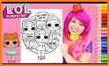 Cute Surprise Dolls Coloring Book Lol related image