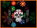 Colorful Flower Skull Theme related image