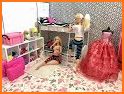 Twin Barbie Doll Bunk Bed, Routine Dress up related image