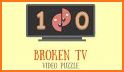 Video Puzzles: Broken TV related image