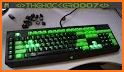 The metallic green keyboard theme related image