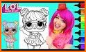 Cute Lol Dolls Coloring Book related image