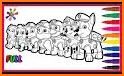 Paw rescue for puppy patrol Coloring Book related image