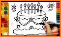 Cake Coloring Pages Game For Kids related image