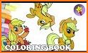 Applejack Coloring Game related image