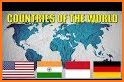 Flags of the world with photo related image