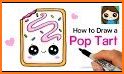 how to draw cute pop tart related image