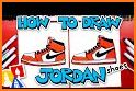 Sneakers Jordan Coloring Pages related image