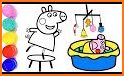 pepa Coloring Book Pig Drawing Game related image