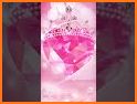 Pink Diamond Paris Keyboard Theme related image