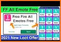 All Emotes and free Happymod Dance, Skin Tool related image