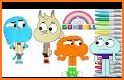 Gumballl Coloring Book for Darwin related image