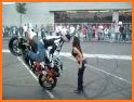 Moto Bike Stoppie Kiss wheelie Stunts related image