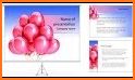 Pink Love Balloons Keyboard Background related image