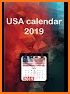 USA Holiday Calendar 2019 - USA Calendar Free related image