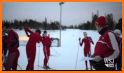 Polar Olympics. Curling related image